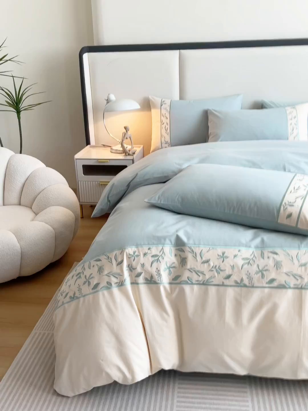 91家纺网 家纺一手货源 找家纺 （总）桃园 2025新款纯棉全棉长绒棉磨毛不掉毛四件套高端礼盒--花漾系列（包含买家秀）