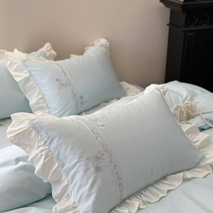 91家纺网 家纺一手货源 找家纺 （总）紫桐 Lila lndus2025新款绣花款四件套-知许