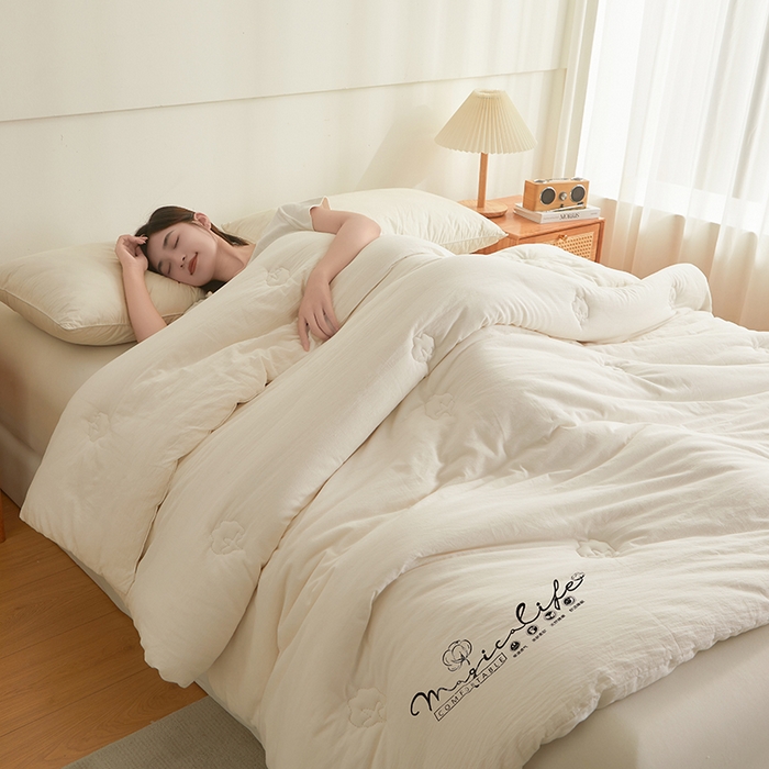 91家纺网 家纺一手货源 找家纺 （总）阳光被业 2025新款100%纯棉面料棉花冬被填充物100%棉花春秋被全棉学生被