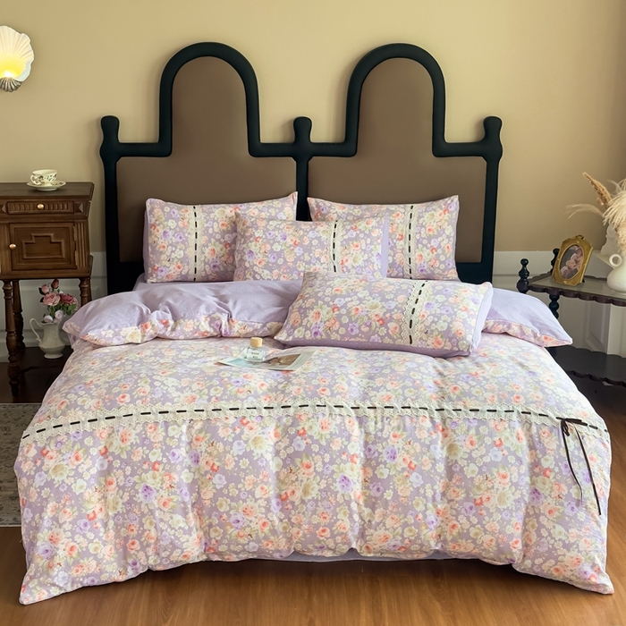 91家纺网 家纺一手货源 找家纺 （总）可思家纺2025新款云感木棉皱皱纱四件套