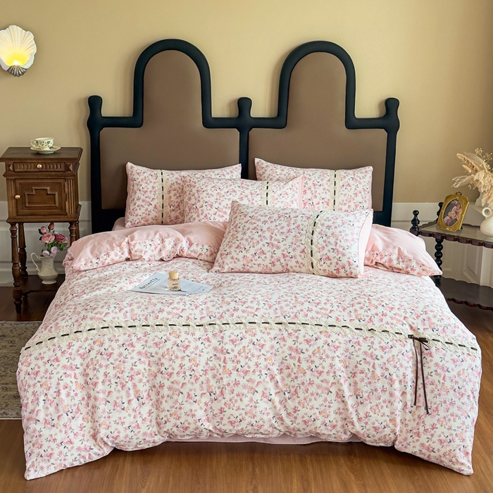 91家纺网 家纺一手货源 找家纺 （总）可思家纺2025新款云感木棉皱皱纱四件套