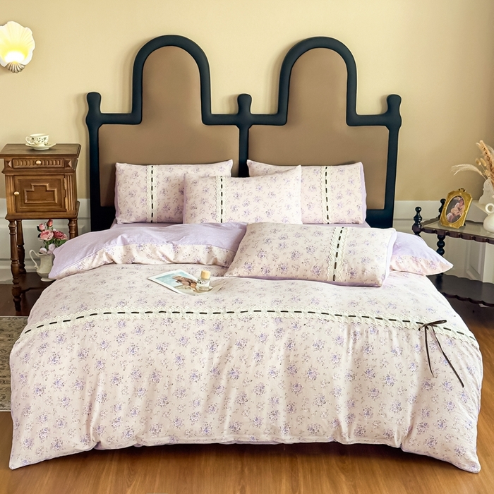 91家纺网 家纺一手货源 找家纺 （总）可思家纺2025新款云感木棉皱皱纱四件套