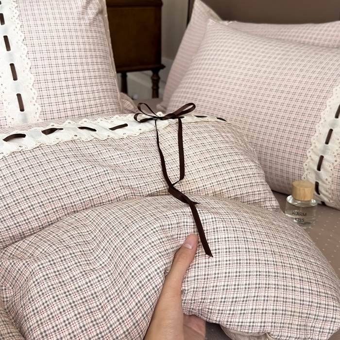 91家纺网 家纺一手货源 找家纺 （总）可思家纺2025新款云感木棉皱皱纱四件套