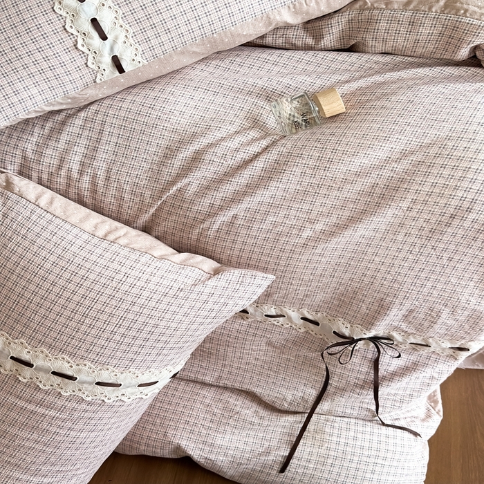 91家纺网 家纺一手货源 找家纺 （总）可思家纺2025新款云感木棉皱皱纱四件套