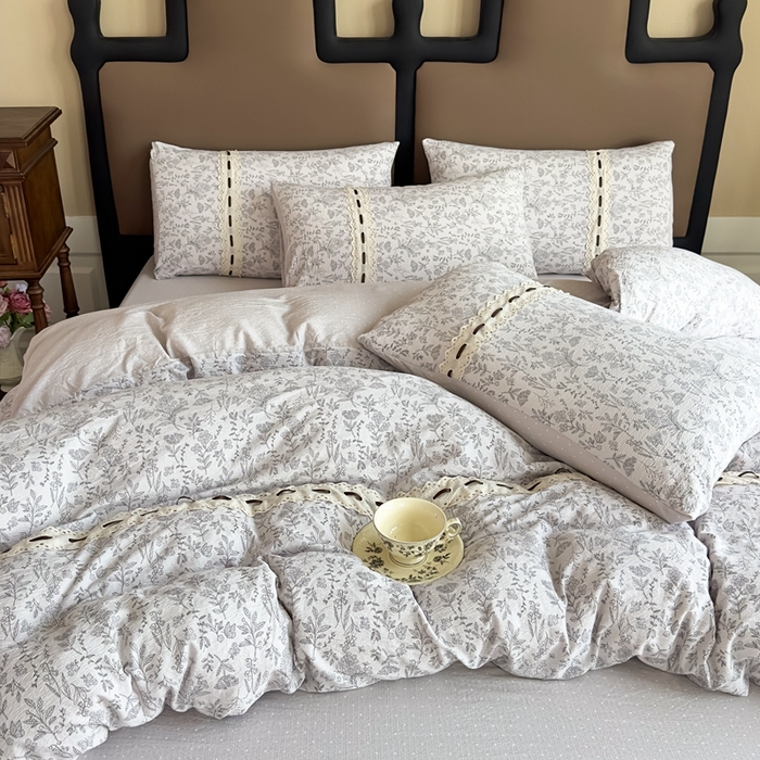 91家纺网 家纺一手货源 找家纺 可思家纺2025新款云感木棉皱皱纱四件套 贝拉