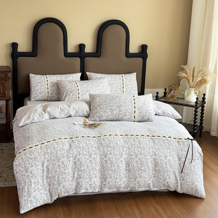 91家纺网 家纺一手货源 找家纺 可思家纺2025新款云感木棉皱皱纱四件套 贝拉