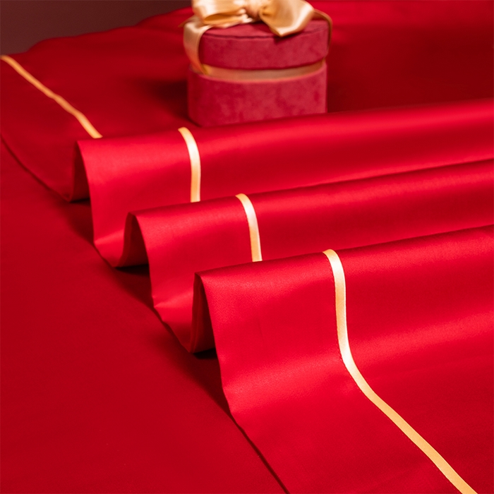 91家纺网 家纺一手货源 找家纺 千禧家纺 2024新款长绒棉绣花婚庆三件套 盘龙飞凤