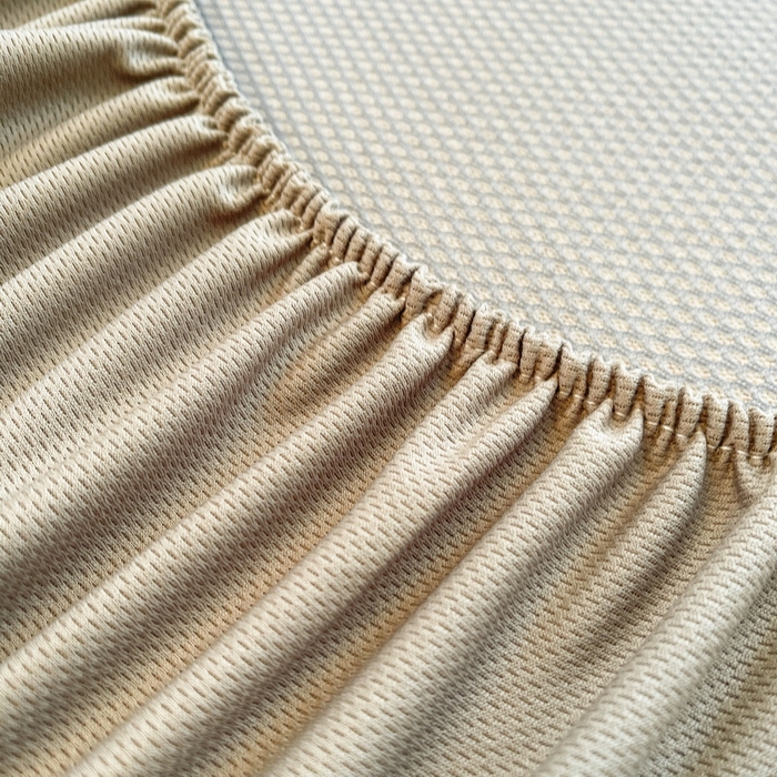 91家纺网 家纺一手货源 找家纺 小叮当家纺仓储工厂店 2025新款凉感三明治冰丝席凉席-芳华系列-床笠款-版本二 芳华床笠-方格纹（咖）