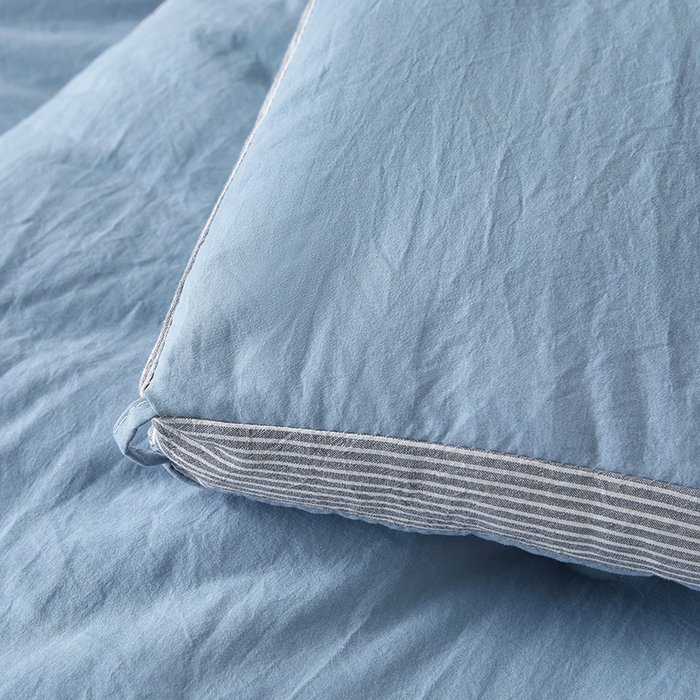 91家纺网 家纺一手货源 找家纺 鸣创 2025新款100%新疆棉花被无印风冬被被芯立体被子春秋被直播 新疆棉-蓝色