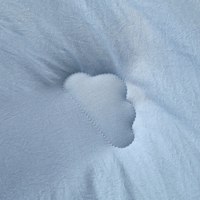 91家纺网 家纺一手货源 找家纺 鸣创 2025新款100%新疆棉花被无印风冬被被芯立体被子春秋被直播 新疆棉-蓝色