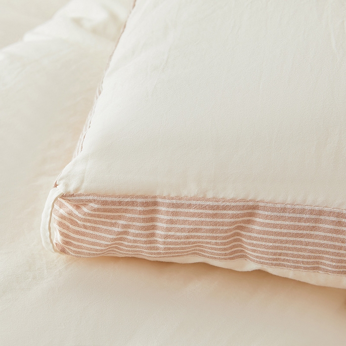 91家纺网 家纺一手货源 找家纺 鸣创 2025新款100%新疆棉花被无印风冬被被芯立体被子春秋被直播 新疆棉-米白