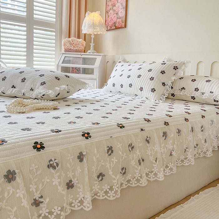 91家纺网 家纺一手货源 找家纺 （总）麒豆豆 2025新款泡泡棉印花床笠