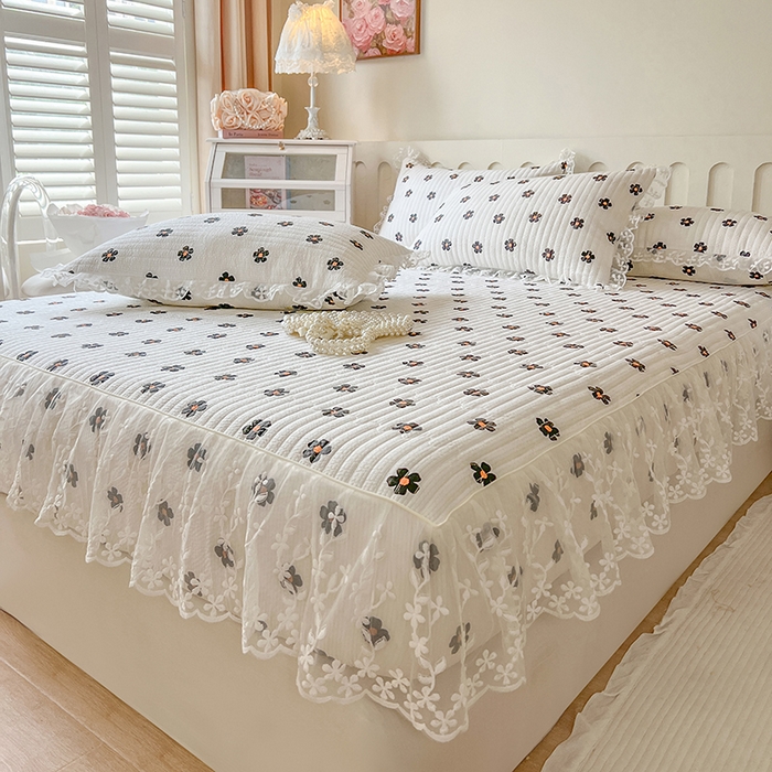 91家纺网 家纺一手货源 找家纺 （总）麒豆豆 2025新款泡泡棉印花床笠