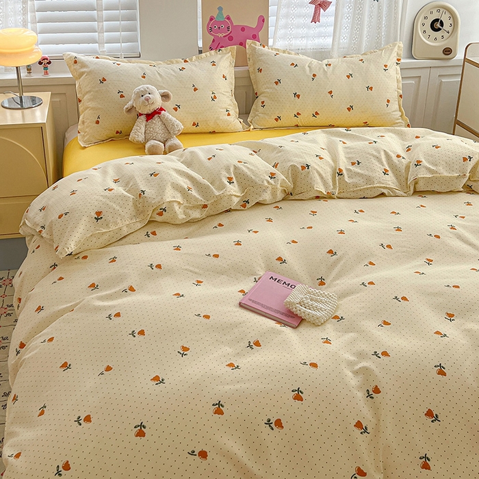 91家纺网 家纺一手货源 找家纺 （总）布可家纺 2025新款水洗磨毛印花四件套