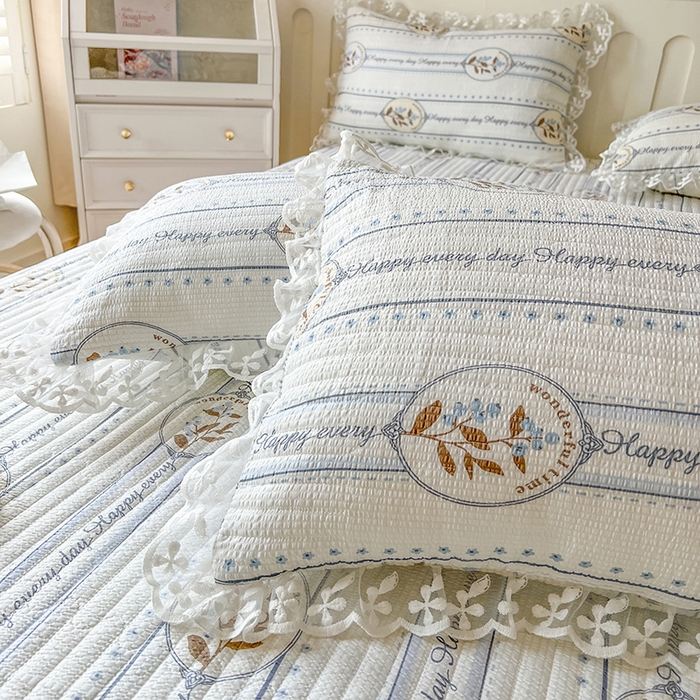 91家纺网 家纺一手货源 找家纺 麒豆豆 2025新款泡泡棉印花床笠 花莫