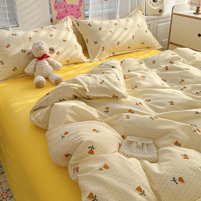 91家纺网 家纺一手货源 找家纺 （总）布可家纺 2025新款水洗磨毛印花四件套