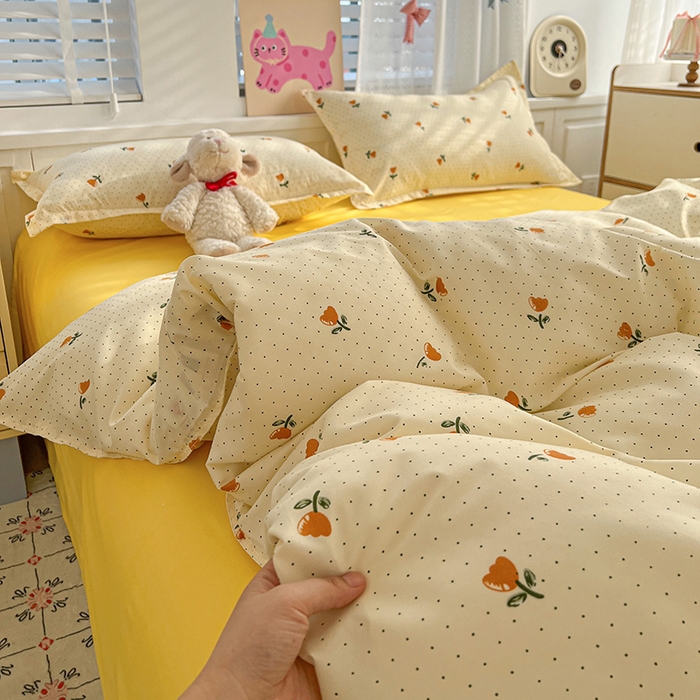 91家纺网 家纺一手货源 找家纺 （总）布可家纺 2025新款水洗磨毛印花四件套