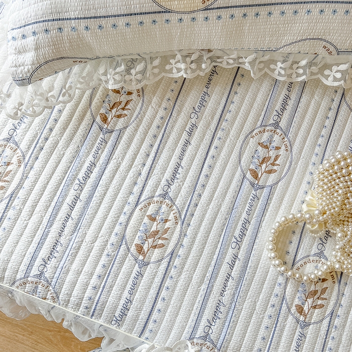 91家纺网 家纺一手货源 找家纺 麒豆豆 2025新款泡泡棉印花床笠 花莫