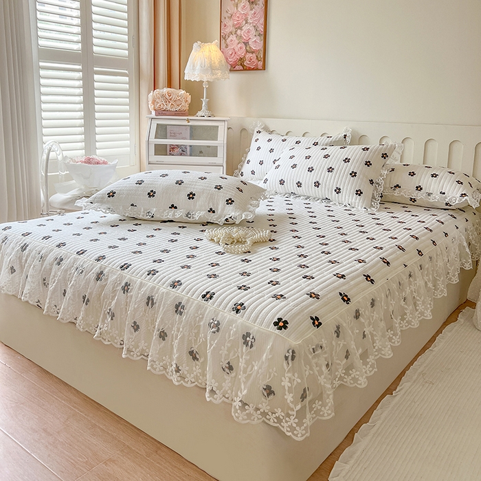 91家纺网 家纺一手货源 找家纺 （总）麒豆豆 2025新款泡泡棉印花床笠