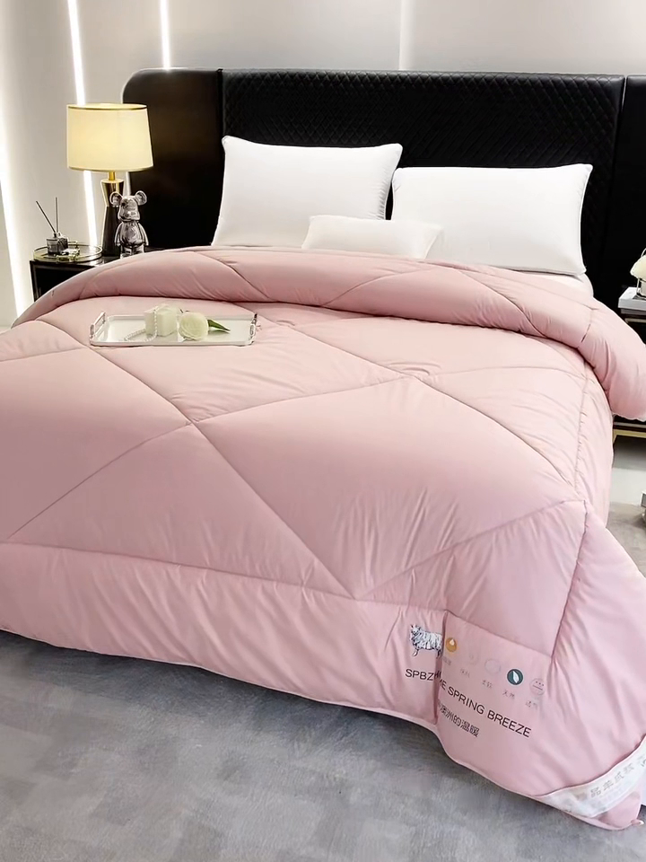 91家纺网 家纺一手货源 找家纺 棠婷 2025新款羊绒被-纯色系列 玉色