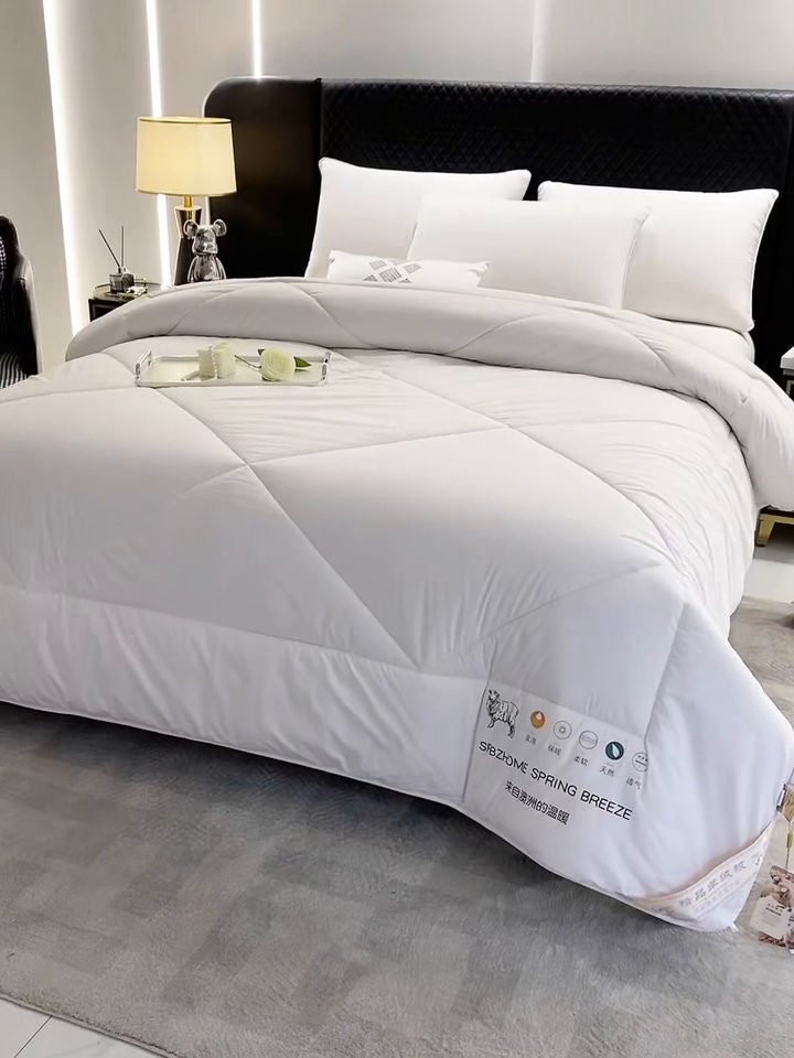 91家纺网 家纺一手货源 找家纺 棠婷 2025新款羊绒被-纯色系列 灰色