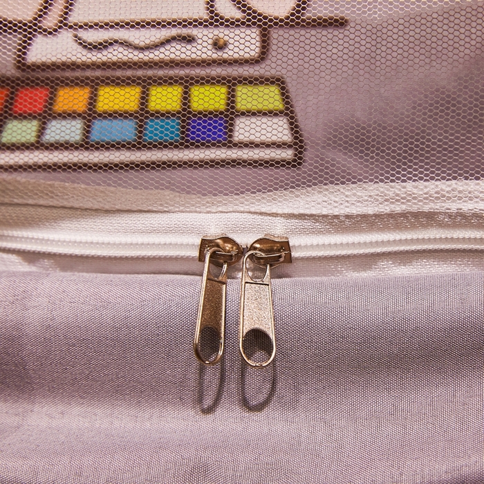 91家纺网 家纺一手货源 找家纺 卓尔居 2025新款学生遮光床帘卡通ZR学生蚊帐 灰色-粉毛炸炸君