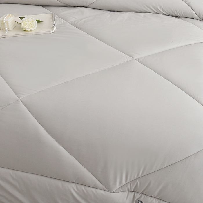 91家纺网 家纺一手货源 找家纺 棠婷 2025新款羊绒被-纯色系列 灰色