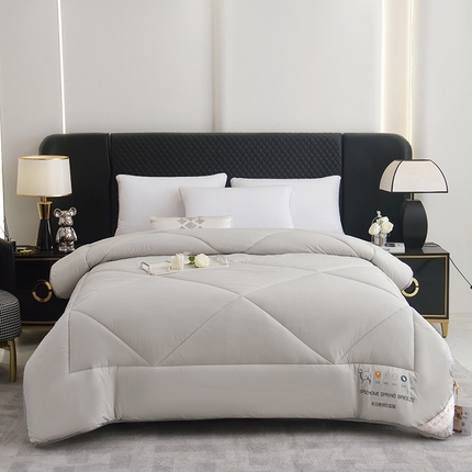 棠婷 2025新款羊绒被-纯色系列 灰色