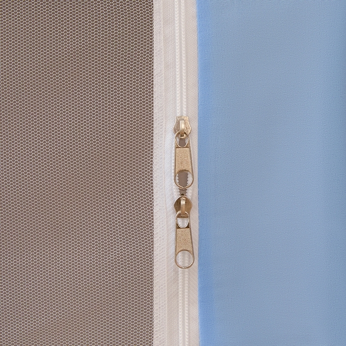 91家纺网 家纺一手货源 找家纺 卓尔居 2025新款学生遮光床帘卡通ZR学生蚊帐 天蓝-Blue弹！