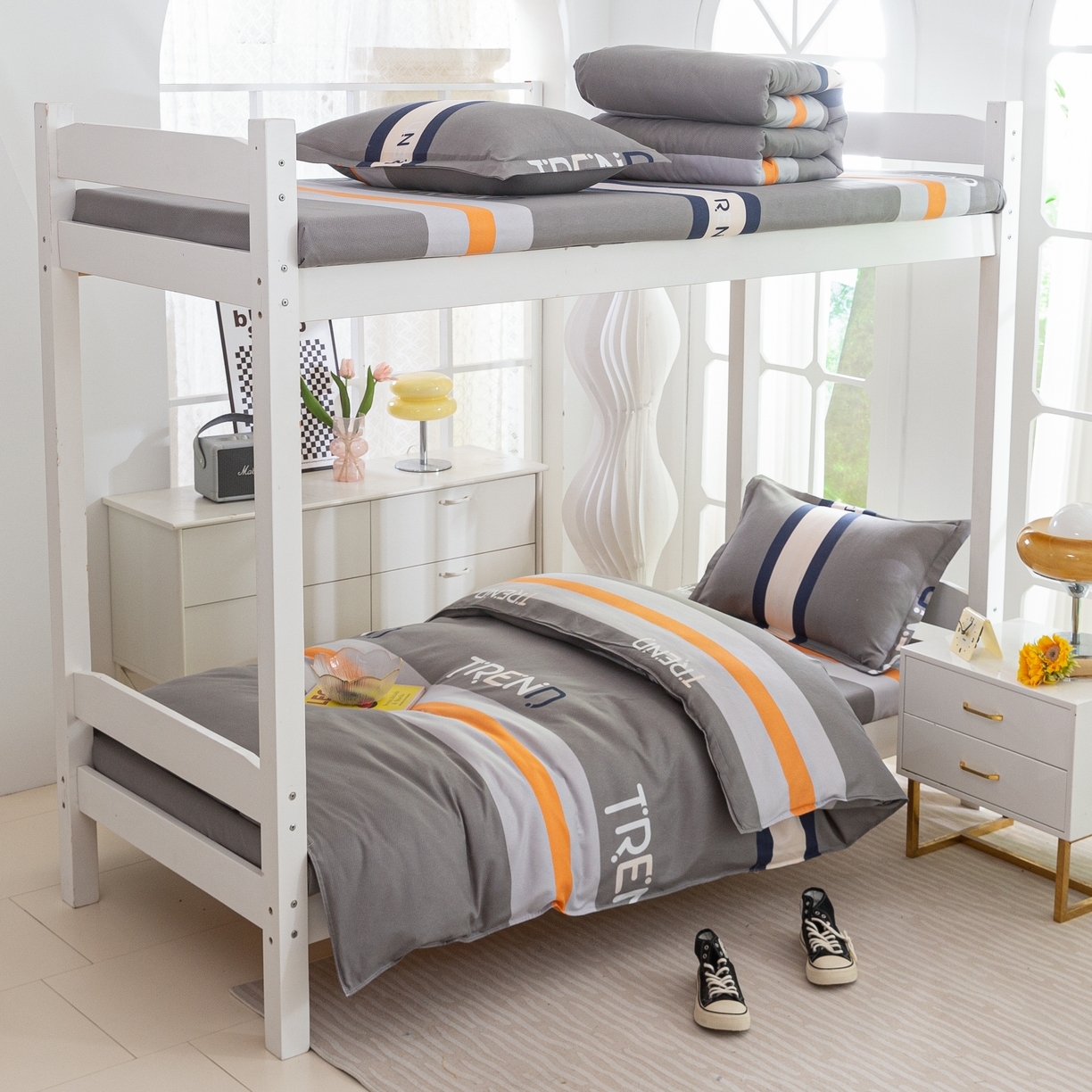 91家纺网 家纺一手货源 找家纺 （学生季）简冠 2025新款直播电商学生宿舍三件套多件套大礼包床垫被芯