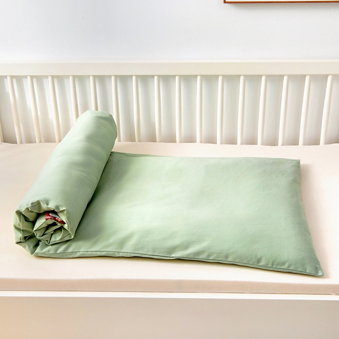 91家纺网 家纺一手货源 找家纺 梵赫 2025新款纯棉A类50*50数码卡通大版婴童套件幼儿园三件套 时尚恐龙