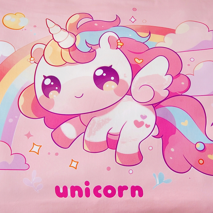 91家纺网 家纺一手货源 找家纺 梵赫 2025新款纯棉A类50*50数码卡通大版婴童套件幼儿园三件套 小马萌萌