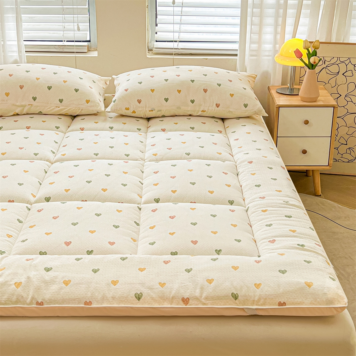 91家纺网 家纺一手货源 找家纺 （总）雯豆2025秋冬新品棉花床褥床垫床护垫加厚双层纱学学生宿舍床褥子