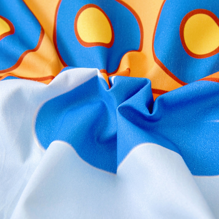 91家纺网 家纺一手货源 找家纺 梵赫 2025新款纯棉A类50*50数码卡通大版婴童套件幼儿园三件套 挖掘机