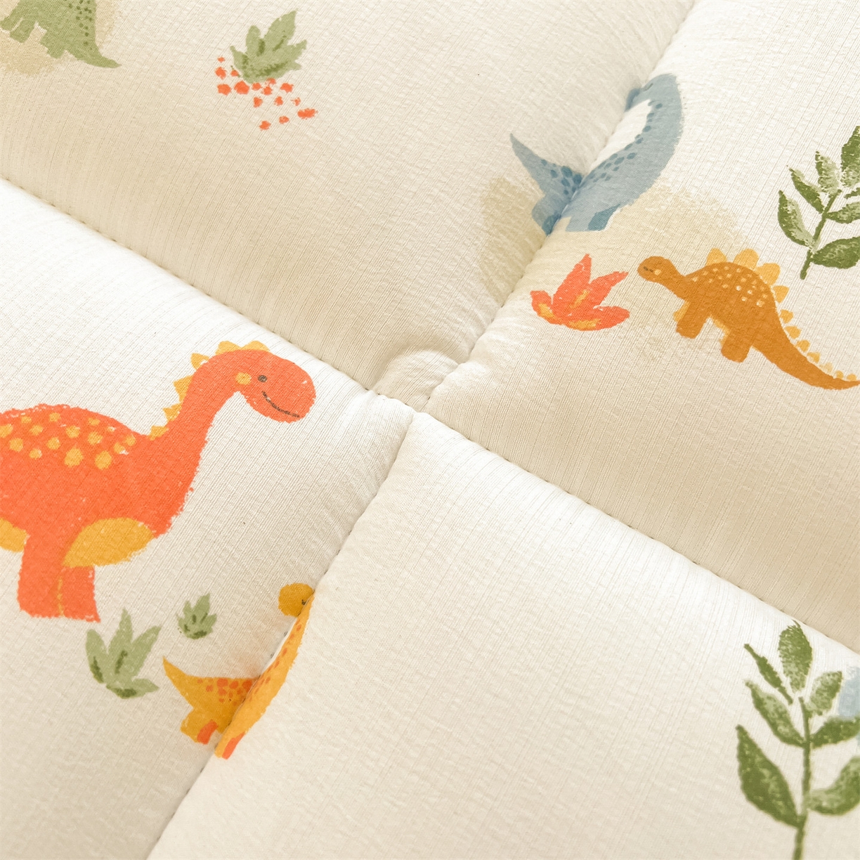 91家纺网 家纺一手货源 找家纺 雯豆2025秋冬新品棉花床褥床垫床护垫加厚双层纱学学生宿舍床褥子 棉花床褥-恐龙