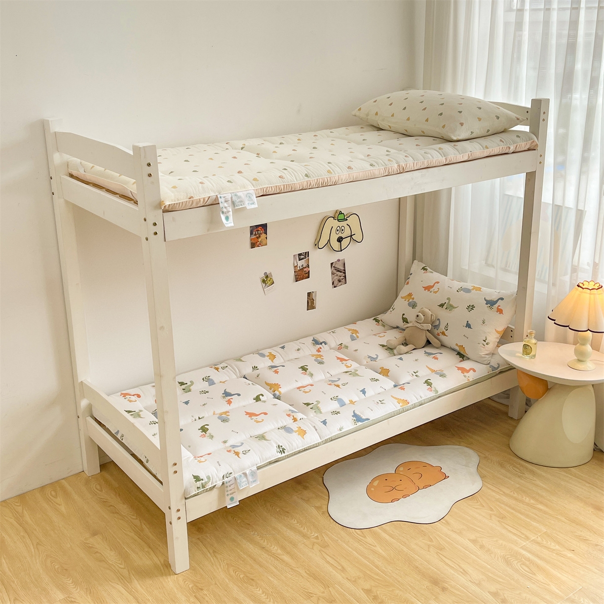 91家纺网 家纺一手货源 找家纺 （总）雯豆2025秋冬新品棉花床褥学生宿舍床垫床护垫加厚双层纱大学生床褥子