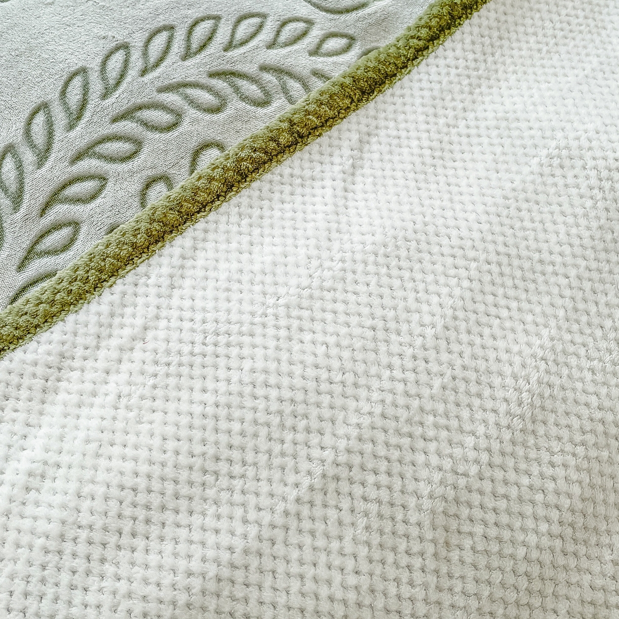 91家纺网 家纺一手货源 找家纺 来菲毛毯 2025新款高级感软糯保暖阳离子毛毯剪花复合毯可铺盖多功能办公盖毯 绿色