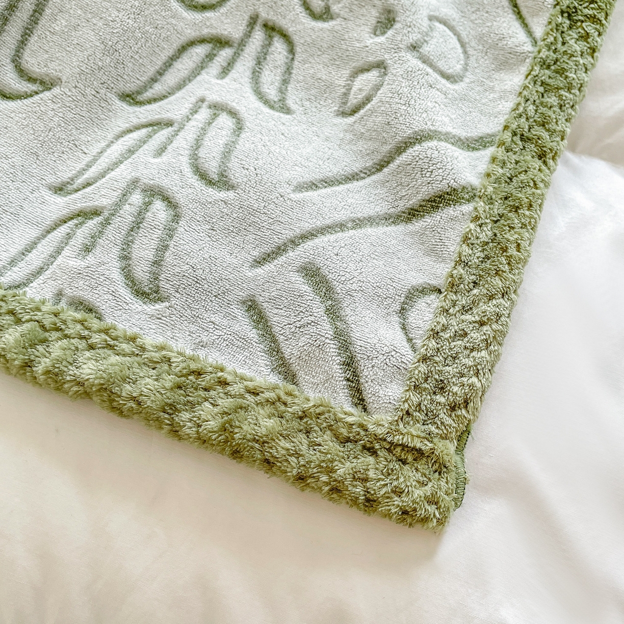 91家纺网 家纺一手货源 找家纺 来菲毛毯 2025新款高级感软糯保暖阳离子毛毯剪花复合毯可铺盖多功能办公盖毯 绿色