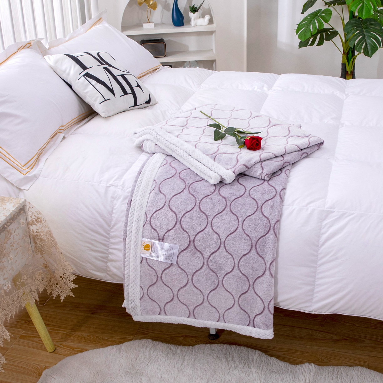 91家纺网 家纺一手货源 找家纺 （总）来菲毛毯 2025新款3D雕花法兰绒毛毯