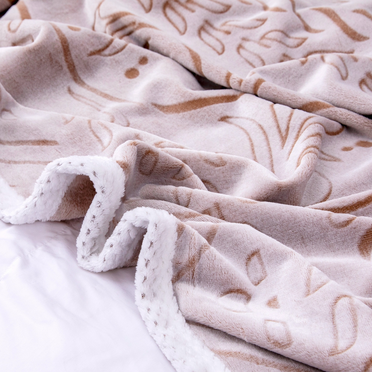 91家纺网 家纺一手货源 找家纺 来菲毛毯 2025新款3D雕花法兰绒毛毯 凤尾