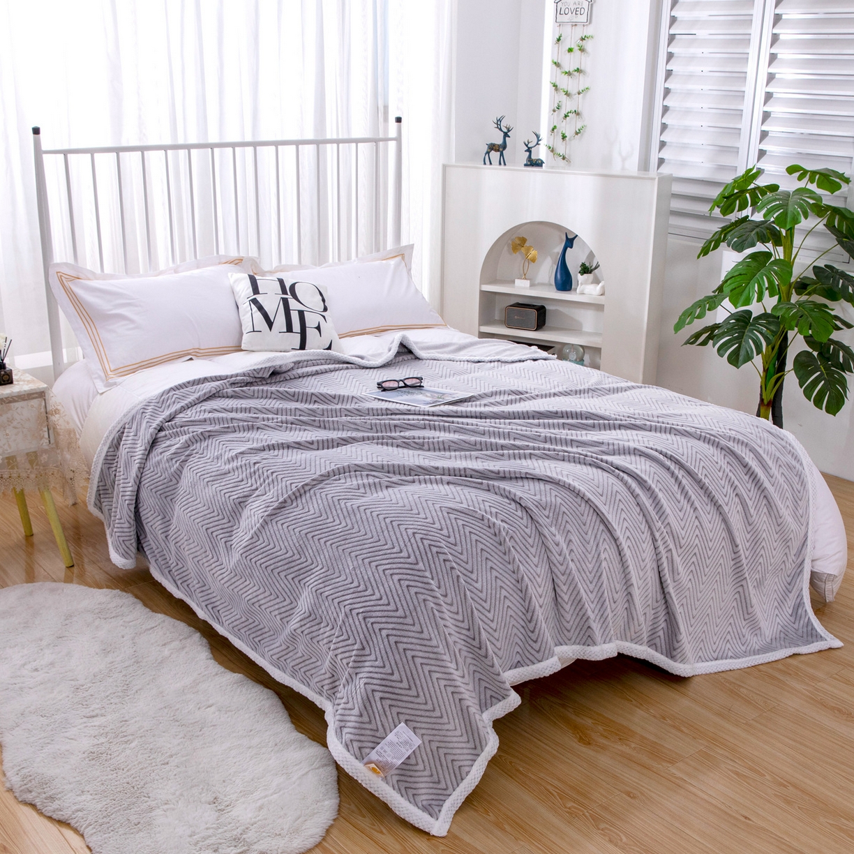 91家纺网 家纺一手货源 找家纺 来菲毛毯 2025新款3D雕花法兰绒毛毯 山陵