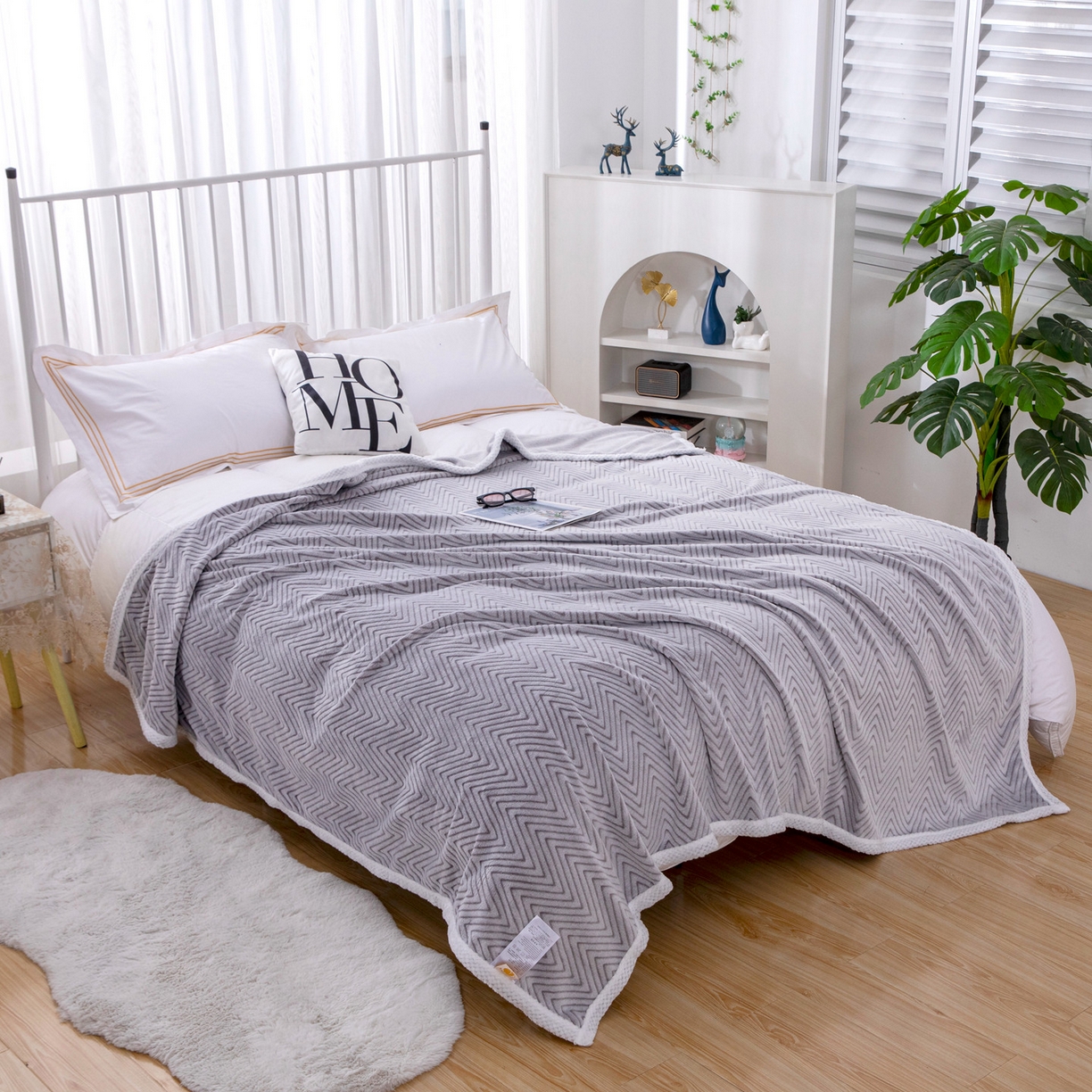 91家纺网 家纺一手货源 找家纺 来菲毛毯 2025新款3D雕花法兰绒毛毯 山陵