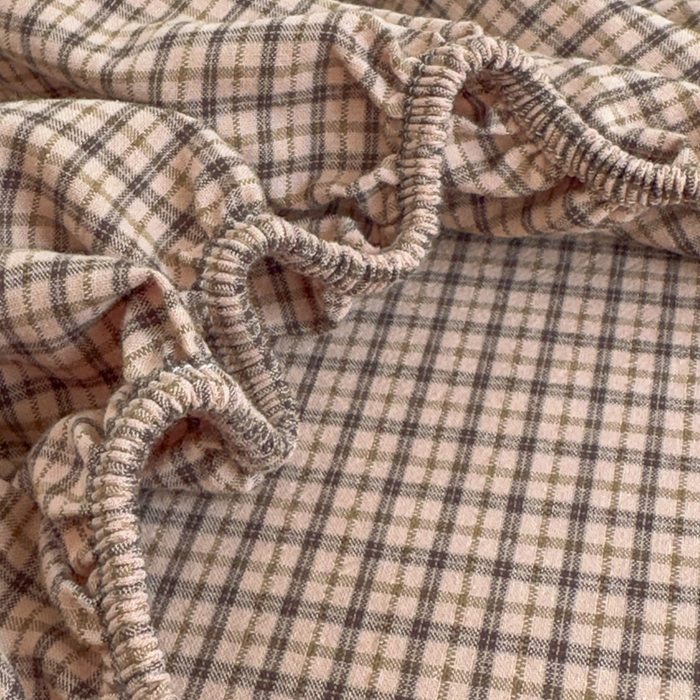 91家纺网 家纺一手货源 找家纺 晚依家纺 2025新款A类色织全棉纯棉水洗棉床笠单件纯棉格子纯色学生宿舍定制定做 沐风-粉红