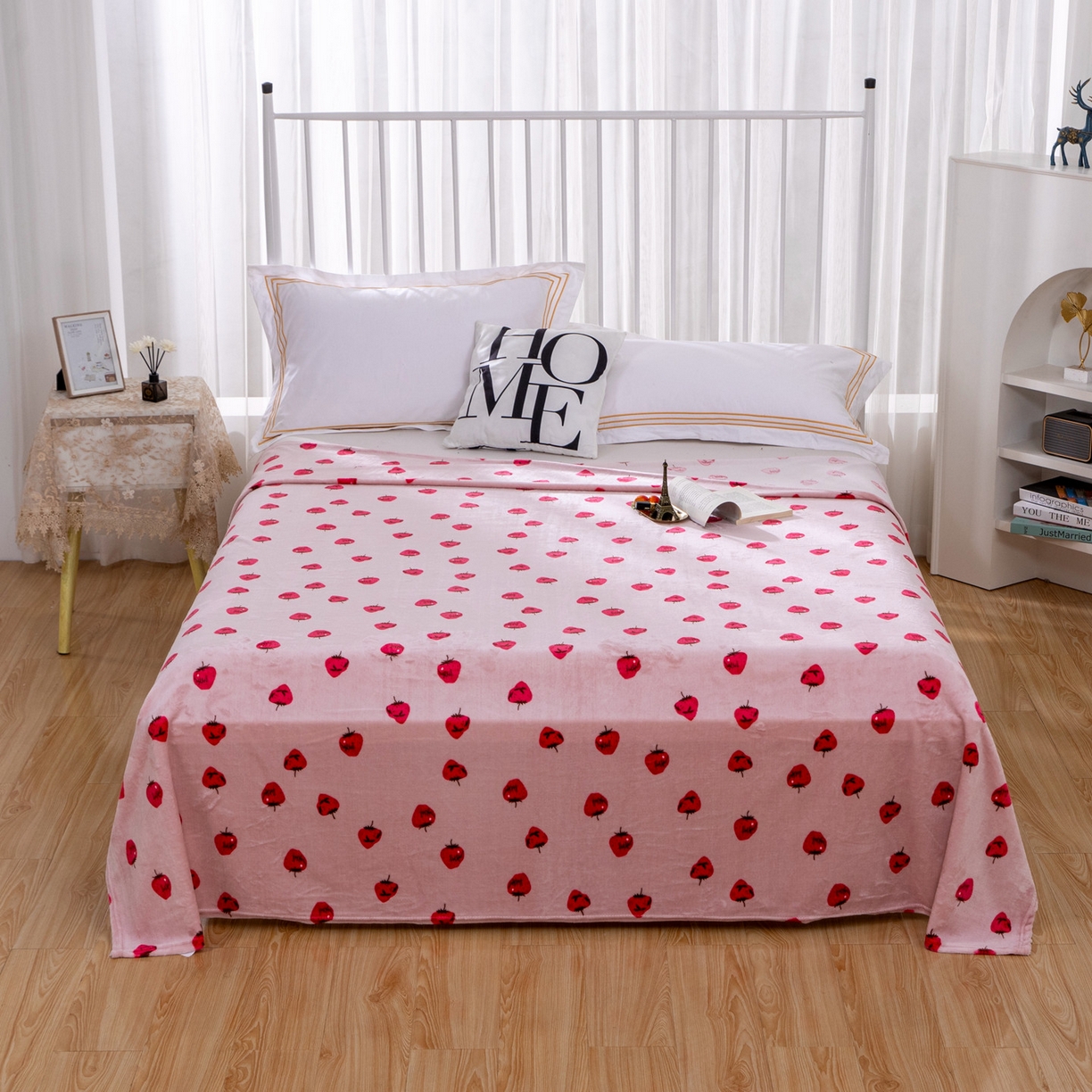 91家纺网 家纺一手货源 找家纺 总2025纯色加厚法莱绒毛毯珊瑚绒毯子多规格盖毯1.5KG