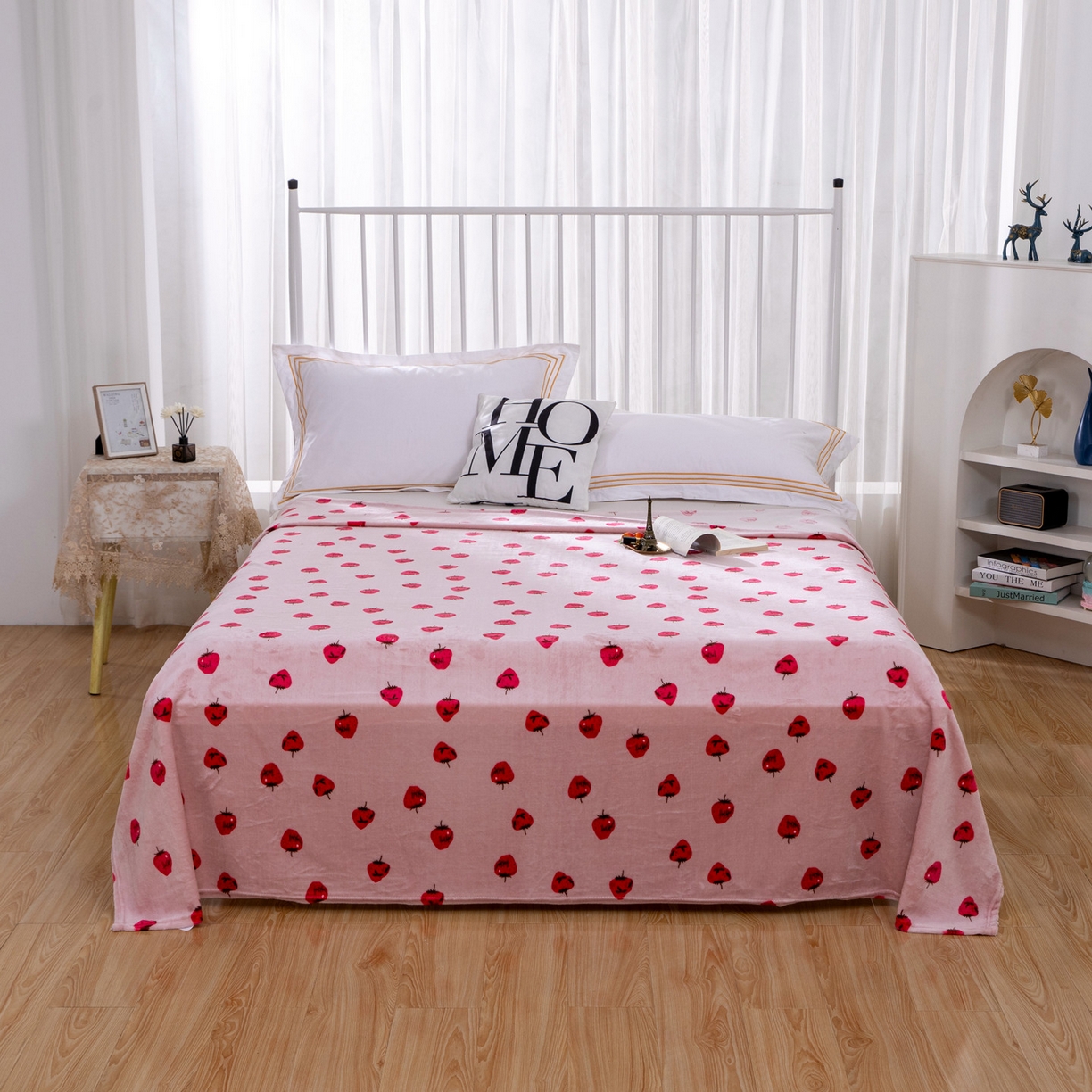 91家纺网 家纺一手货源 找家纺 （总）来菲毛毯 2025新款牛奶绒冬季加厚床单家用双人/单人柔软亲肤床单