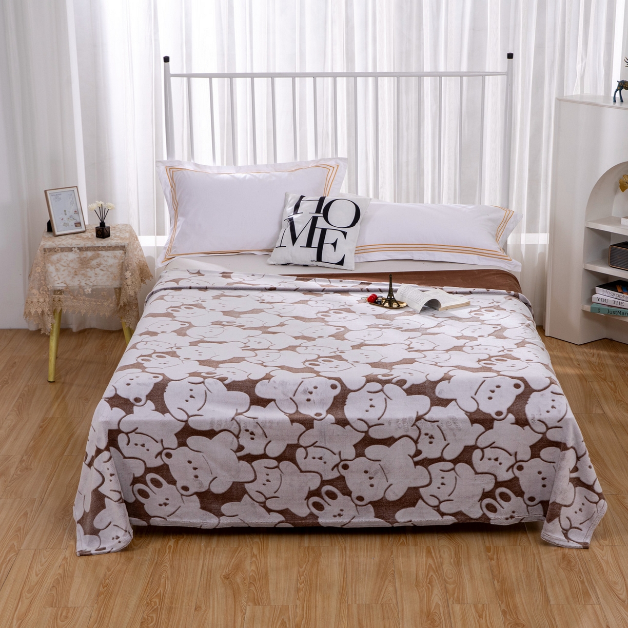 91家纺网 家纺一手货源 找家纺 （总）来菲毛毯 2025新款牛奶绒冬季加厚床单家用双人/单人柔软亲肤床单