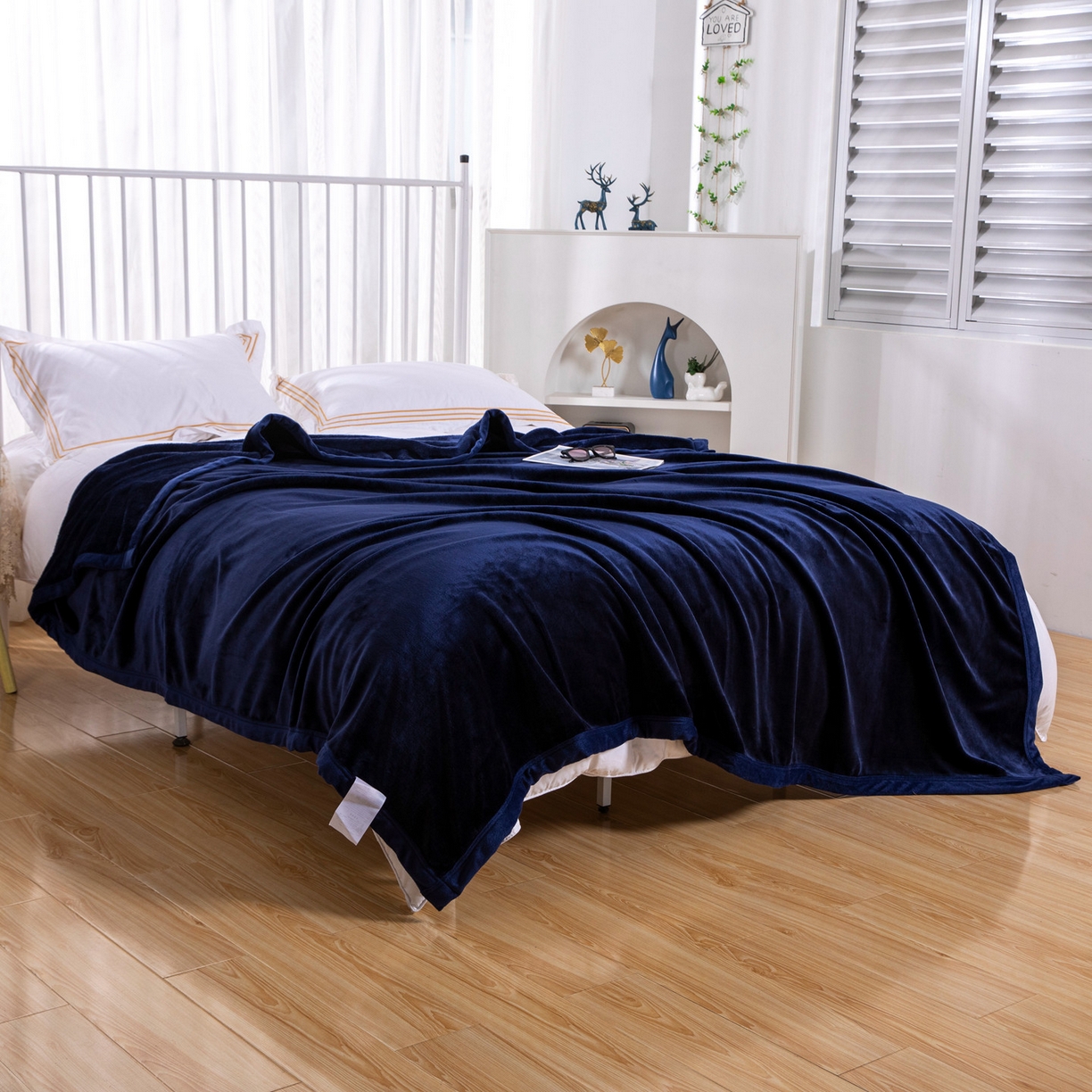 91家纺网 家纺一手货源 找家纺 （总）来菲毛毯 2025新款500克简约双面加厚科技暖绒毯秋冬居家盖身/沙发午休/双人保暖多用款