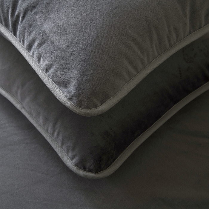 91家纺网 家纺一手货源 找家纺 茗婷2025茗婷水晶绒保暖防水枕套供跨境外贸亚马逊外贸尺寸不支持退货 深灰