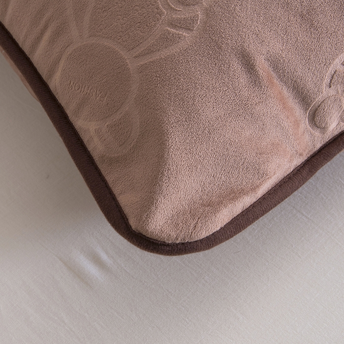 91家纺网 家纺一手货源 找家纺 茗婷2025茗婷水晶绒保暖防水枕套供跨境外贸亚马逊外贸尺寸不支持退货 深咖色