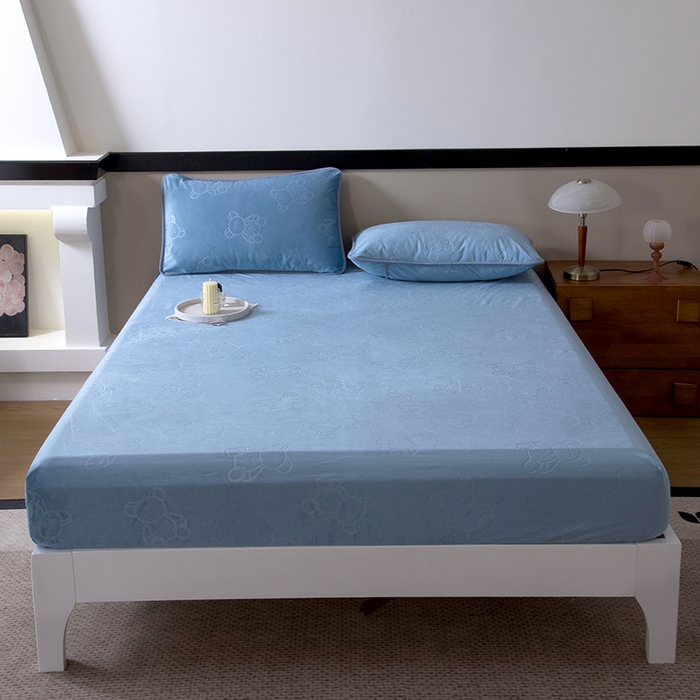 91家纺网 家纺一手货源 找家纺 （总）茗婷2025水晶绒保暖防水床笠供跨境外贸亚马逊外贸尺寸不支持退货